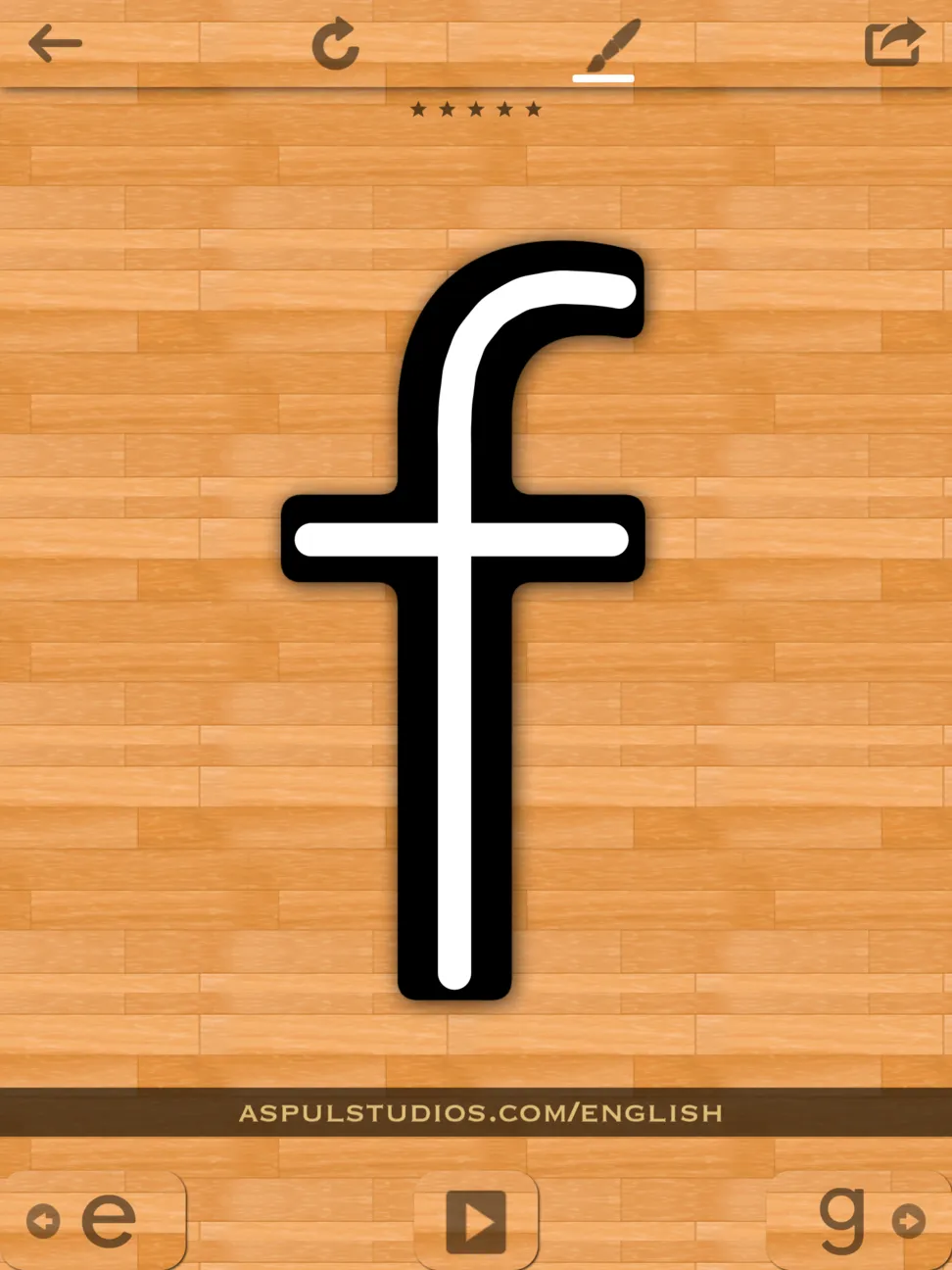 small-letters - f