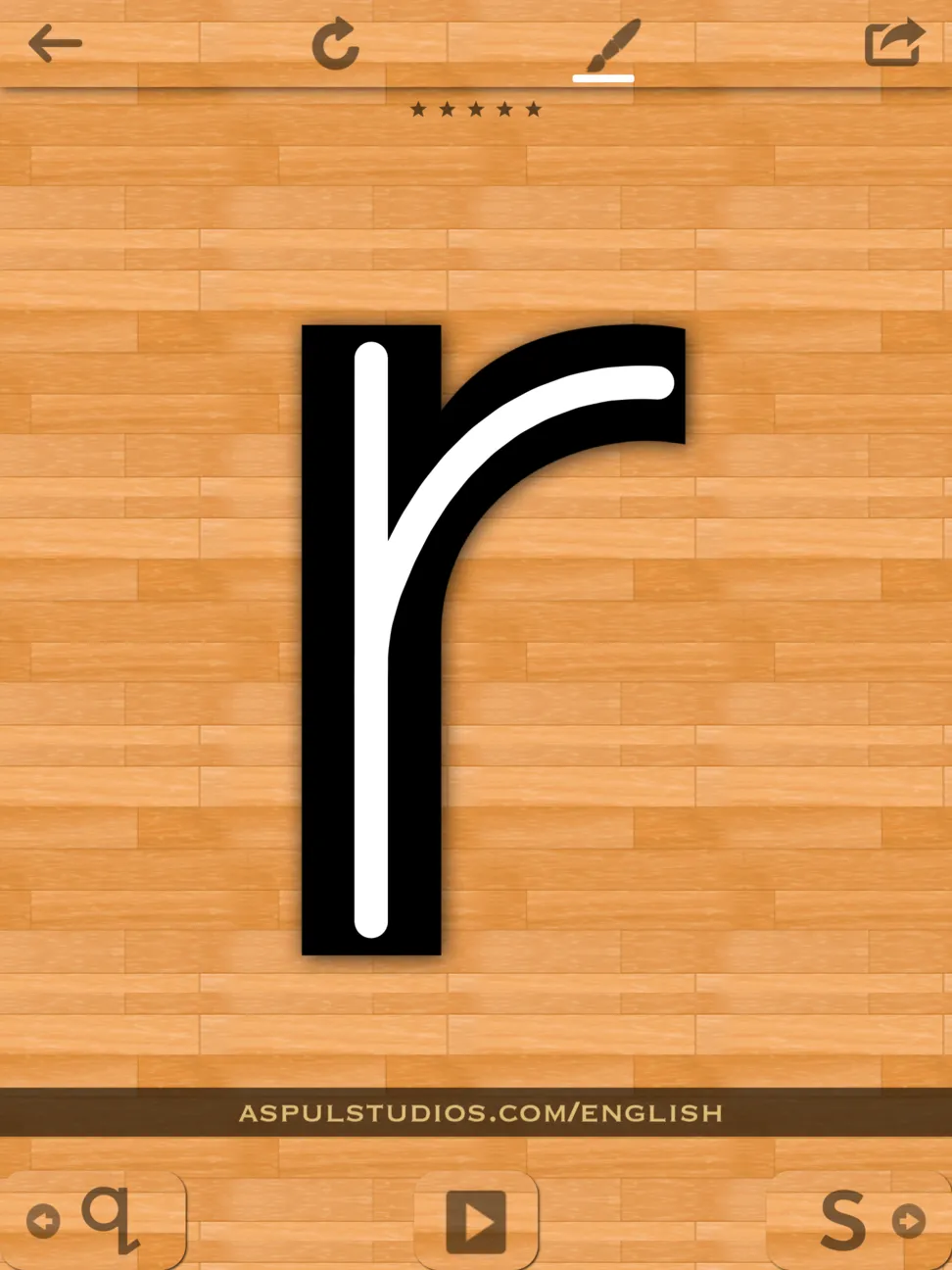 small-letters - r
